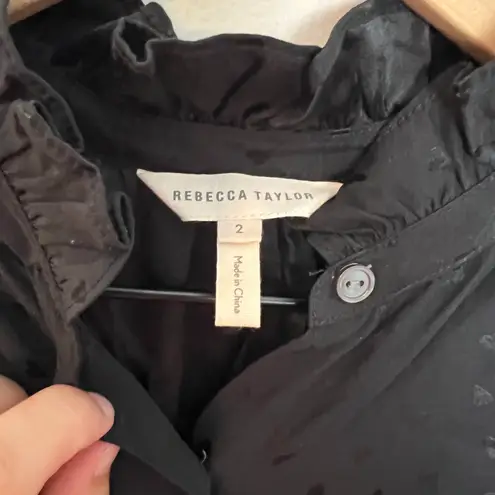 Rebecca Taylor - Women’s Silk Jumpsuit Hearts Pattern Night Out Cocktail Career