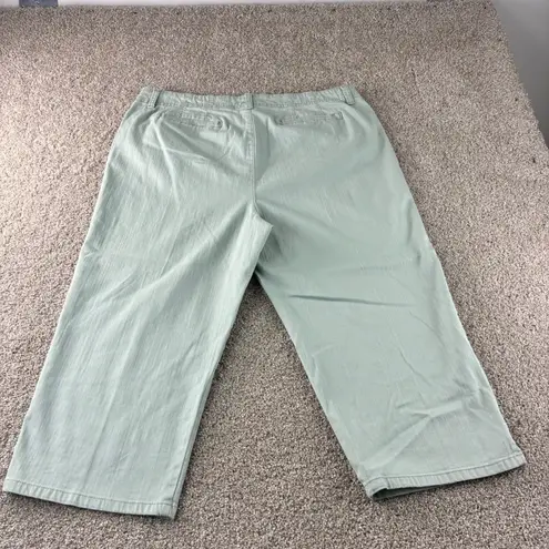 Gloria Vanderbilt Women's Capri Cropped Pants Embroidered Size 18 Comfort Cadual