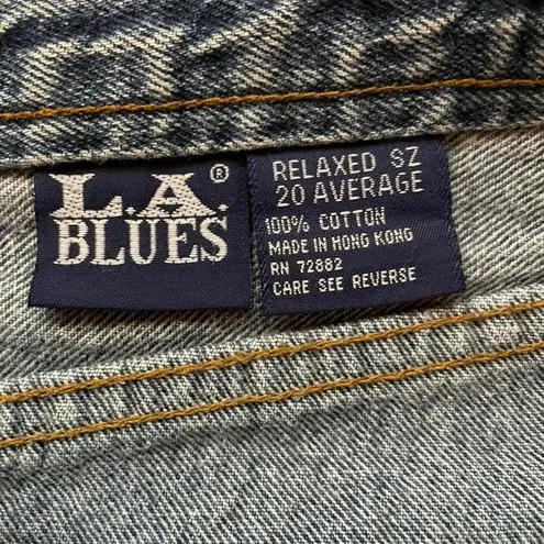 L.A. Blues Acid Wash Vintage High Waisted Skinny Jeans Size 20