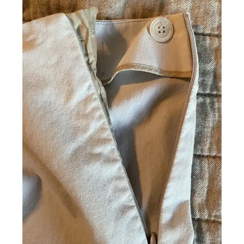 Brunello Cucinelli Women’s Trousers Sz 6 Cream Side Zip Cropped Pants Designer