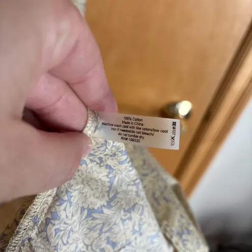 Sundays NWT Eden Celestial Bloom 100% Cotton Floral Tiered Ruffle Mini Dress XS