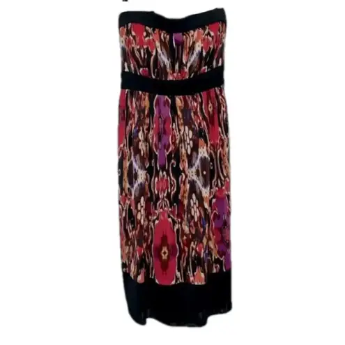 Bisou Bisou NWT holiday party dress strapless dress fun flirty vibrant bohemian