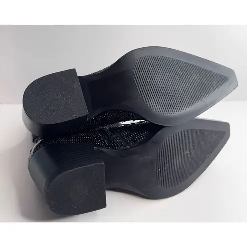 Wild Pair Western Boots Size 5 Black Embellished Cowboy Boots NEW