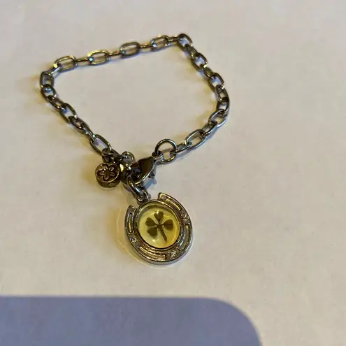 High Intensity Bracelet Lucky Charm 4 leaf clover, horse shoe, Silver, 7” Silver