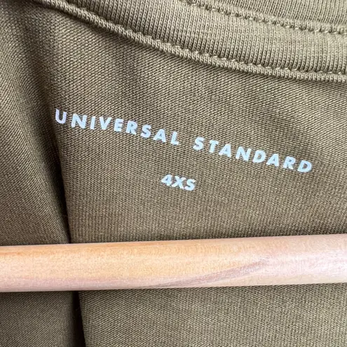 Universal Standard Tesino T-Shirt Dress Military Olive Size 4XS (00–0) New