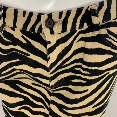 Ralph Lauren  Zebra print pencil skirt with belt loops and pockets