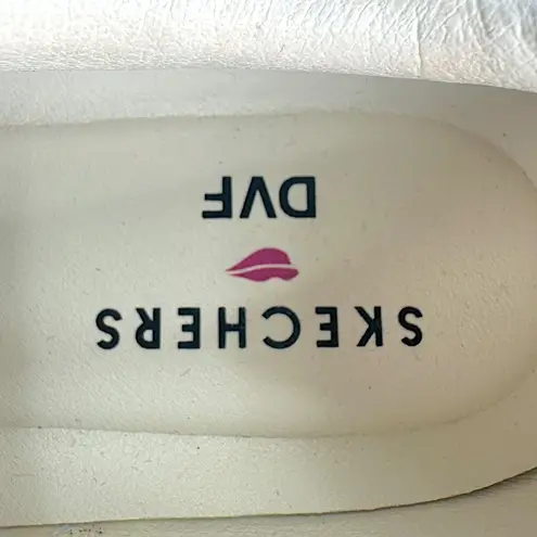 Skechers x Diane von Furstenberg DVF Eden LX Leather Candy Stripes Sneaker US 10 Blue