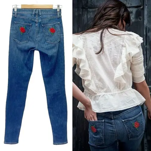 McGuire Denim Anthropologie McGuire Newton Skinny Jeans in Coming Up Roses Womenâs Size 27