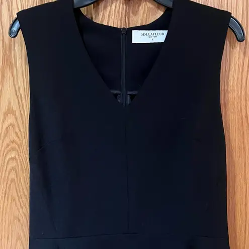 MM.LaFleur M.M. LAFLEUR Annie Sleeveless V-Neck A-Line Dress in Black Size 2