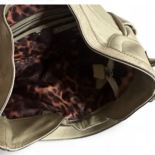 B Makowsky Kiev Hobo Sage Green Leather Bag New