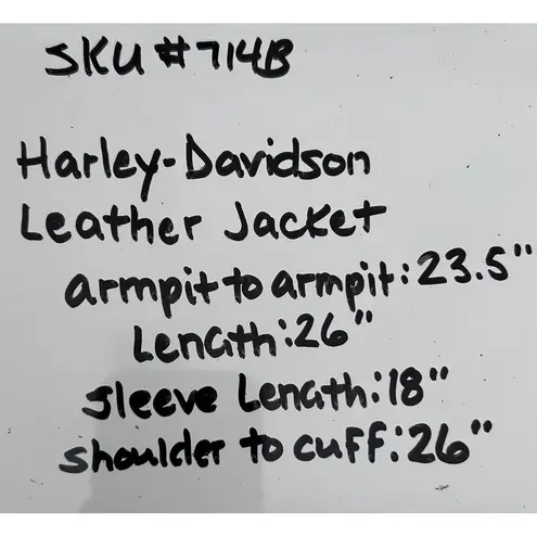 Harley Davidson Jacket Mens Large Skull Leather Biker Motorcycle 97037