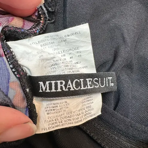 MiracleSuit Gem Underwire Wine One Piece One Shoulder Slimming Swimsuit Size 12 - Image 10