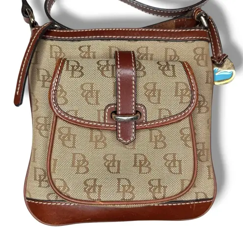 Dooney & Bourke VTG Y2K Letter Carrier Signature Monogram Crossbody Bag Purse