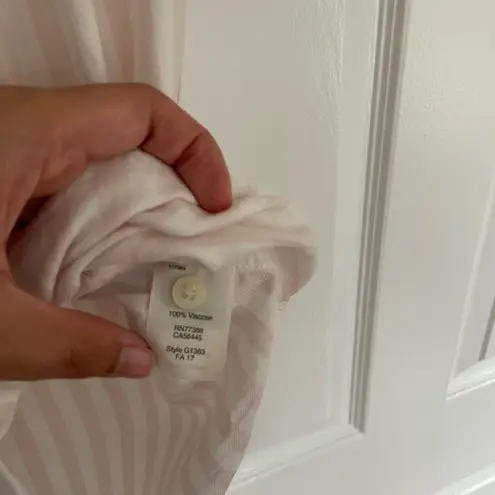 Madewell  Striped Central Blouse Women's XS Shirt Pink White Button Down Beach