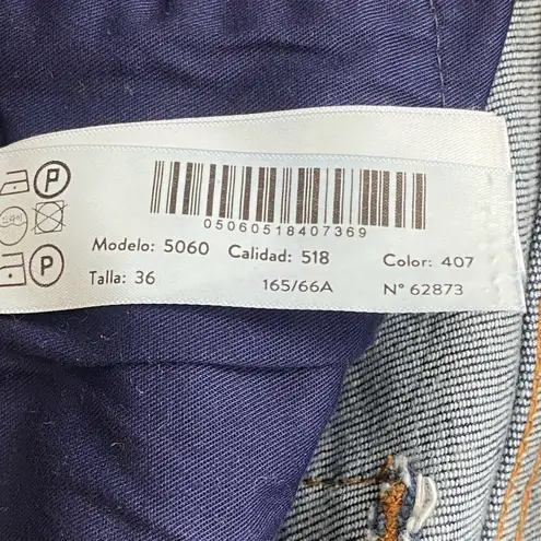 Massimo Dutti Mid Waist Slim Cropped Fit Jeans Size 4