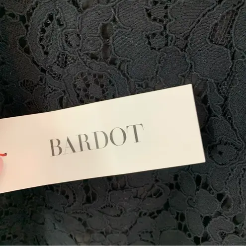 Bardot Lace Panel Midi Dress In Black Size XS NWT