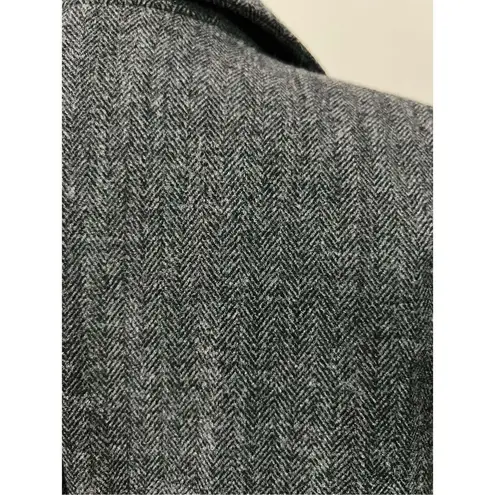Narciso Rodriguez Italy Black/Grey Wool blend Blazer Jacket size 8 Black