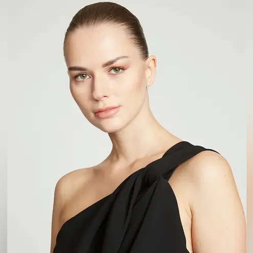 Halston Heritage Halston One-Shoulder Tess stretch crepe Jumpsuit size 10 NWT