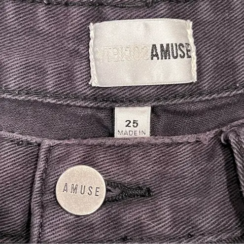 Amuse Society  Black Kenzie Cutoff Denim Jean Shorts