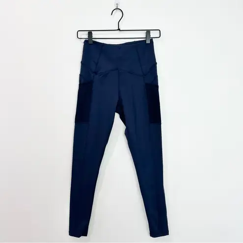 Buffbunny Athena High Rise Full Length Leggings Navy Blue Size Small