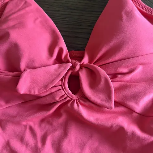 Robin Piccone AVA KNOT UNDERWIRE ONE PIECE, size 4, Firey Red, $178