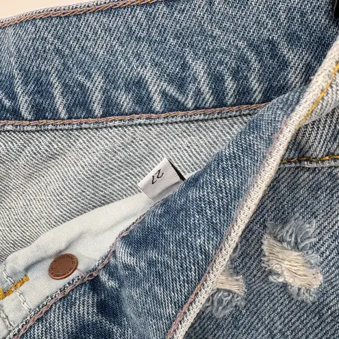 Boyish NWT Toby High Rise Relaxed Fit Distressed Jeans | Sz 27 | Medium Indigo