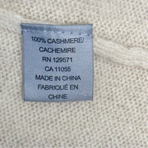 360sweater cashmere long sleeves beige sweater size Small