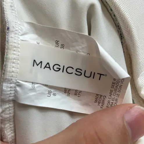 Magic suit miracle suit Natalie one piece modern romance floral bathing suit 8 White