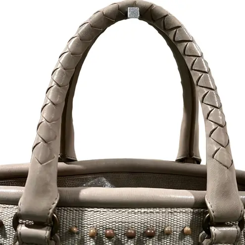 Bottega Veneta Tan Beaded Studded Tote Bag with COA EUC