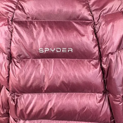 Spyder Large Womens Syrround Down Puffer Jacket Full-Zip Pockets DWR Packable