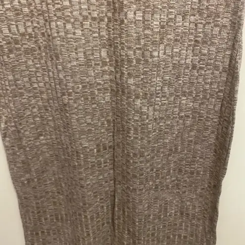 Shop The Trends Womens Midi Shirt Dress XL Beige White Squares Print Bust 42” Tan