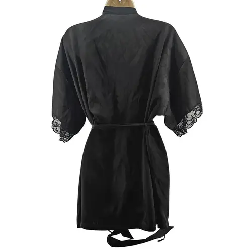 Ambrielle Black Satin Sleeveless V