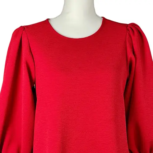 Free Assembly Red Balloon Sleeve Women’s Dress Size XS