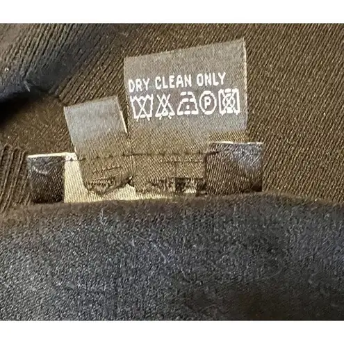 Etcetera Ladies Classic‎ Black Button Up Knit Viscous Cardigan Size Medium EUC