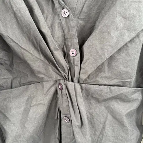 Modern Citizen Taylor Dress Size Large NEW Off Shoulder Shirt Midi Black NWOT