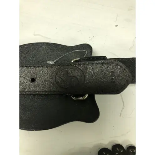 3D LEATHER BELT Cross MEDALLIONS Women’s Size L Large 34