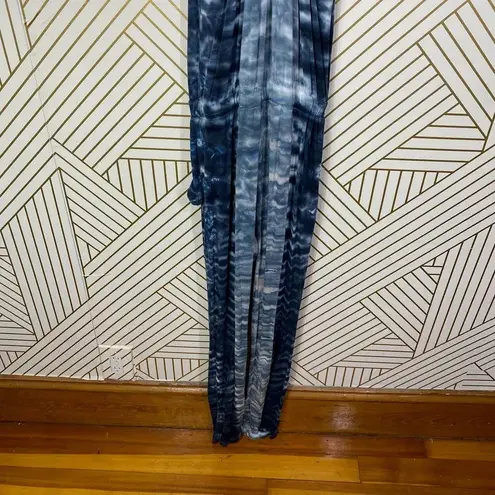 Young Fabulous and Broke  Chrissy‎ Blue Tie Dye Sleeveless Jumpsuit Size Small