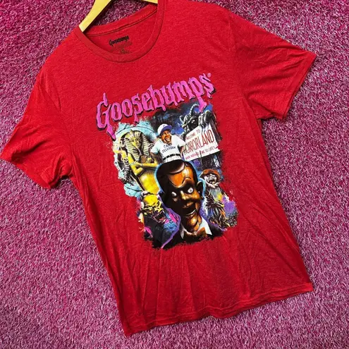 Goosebumps RL Stines Horror Series Book Cover Collage Tee L