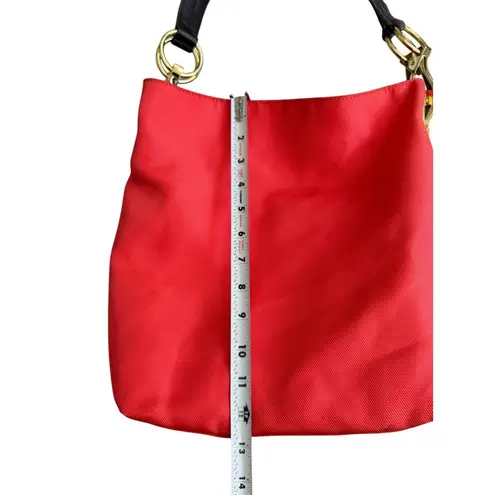 JPK Jean Pierre Klifa 75 Nylon Coral Bucket Shoulder Bag Red