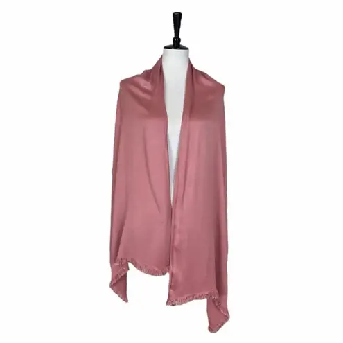 Women’s Bundle 3 Oblong Scarfs Solid Bright Jewel Colors Yellow Red Rose Pink