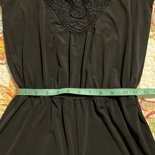 Maurice's Maurice’s XS black jumper button back sheer lace crochet front sleeveless NWT