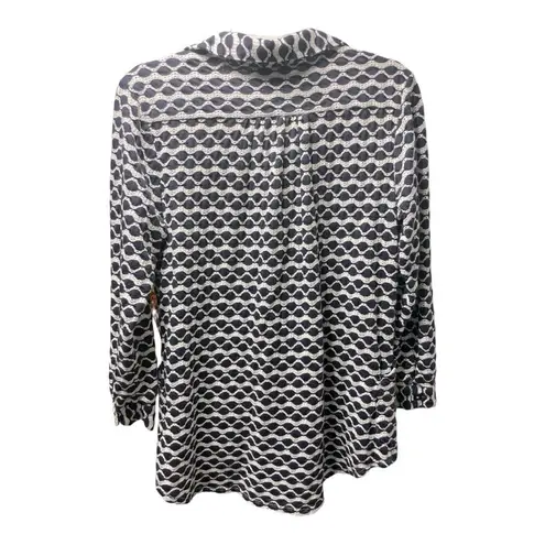 Forcynthia Beachwear Women Collar Long Sleeve Swim Pockets Cover Up Dress size M Blue Size M