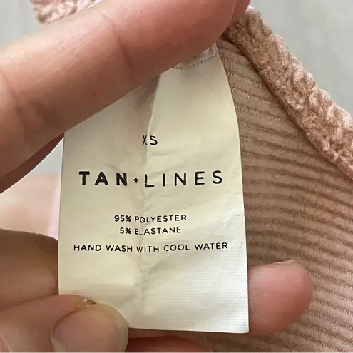 Tan Lines Swimsuit crinkle maui one piece womens Pink (xsmall) vacation summer Size XS