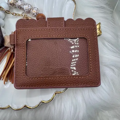 Mama Double Joy Wallet Wristlet Style D Brown