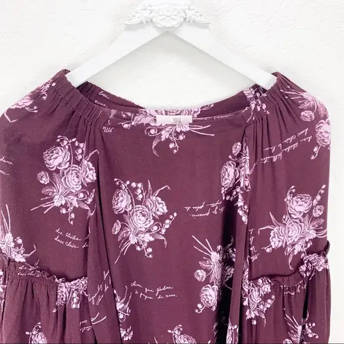 Cinq à Sept Cinq a Sept Amelie Floral Burgundy Blouse Top