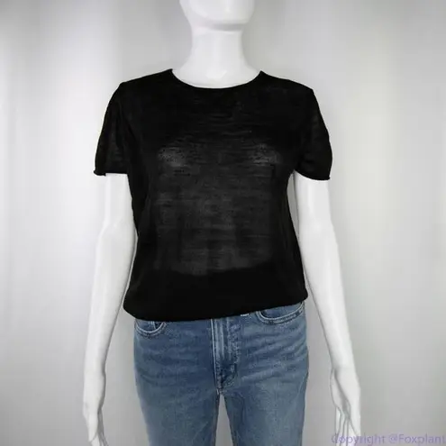 Line and Dot NEW wool blend black short sleeves sweater top, size M.