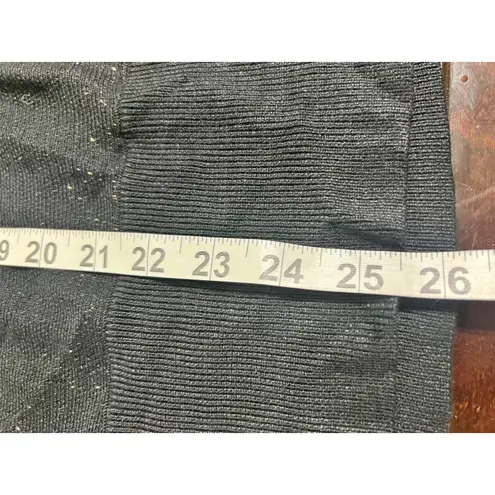 NWT APRICOT Women's Black Glitter Ombre Sparkle Knit Sweater Size S