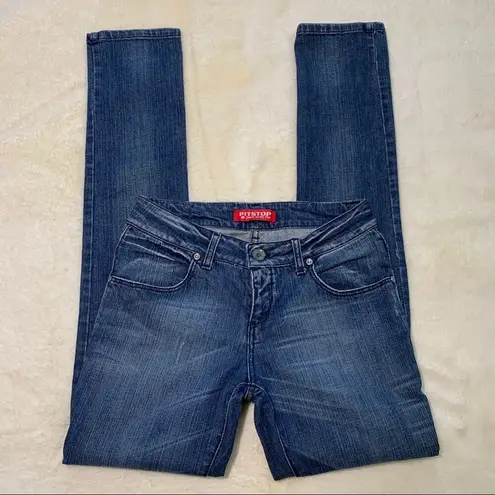 Pit Stop Jeans Distressed light Wash Skinny Jean Size 28 Blue