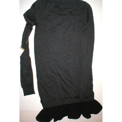 Rachel Roy New NWT $109 Dress Gray Black Sweater Small S Long Sleeves Viscose