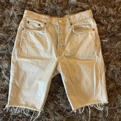RE/DONE  the 80s long denim white shorts size 27 DR - Image 4
